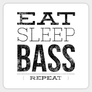 Eat Sleep Bass Repeat Music T-shirt Design Sticker